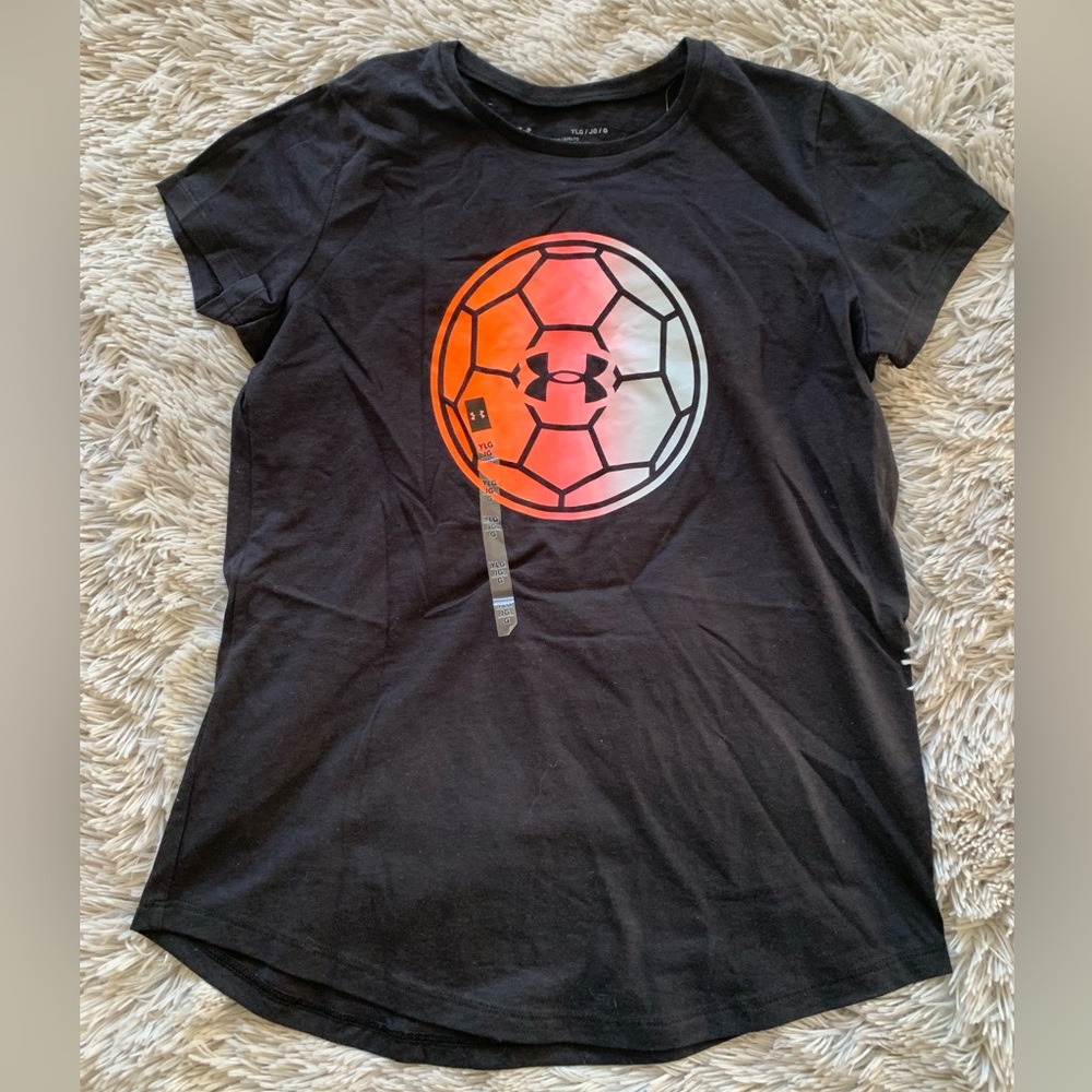 Under Armour NWT (size YLG girls) Soccer T-shirt